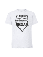 Męska koszulka  z nadrukiem – Wierzę w Świętego Mikołaja - obrazek 7