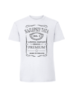 Męska koszulka  z nadrukiem – NAJLEPSZY TATA JACK DANIELS - obrazek 7