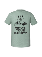 Męska koszulka  z nadrukiem – WHO_S YOUR DADDY - obrazek 3