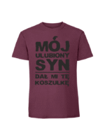 Męska koszulka  z nadrukiem – Mój ulubiony syn dał mi tę koszulkę - obrazek 7