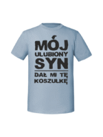 Męska koszulka  z nadrukiem – Mój ulubiony syn dał mi tę koszulkę