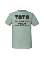 Męska koszulka  z nadrukiem – tata ma zawsze rację - obrazek 6