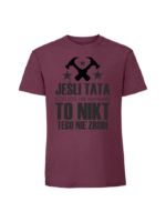 Męska koszulka  z nadrukiem – JEŚLI TATA CZEGOŚ NIE NAPRAWI MŁOTKI - obrazek 3