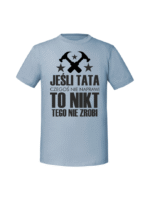 Męska koszulka  z nadrukiem – JEŚLI TATA CZEGOŚ NIE NAPRAWI MŁOTKI - obrazek 7