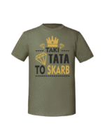 Męska koszulka  z nadrukiem – Taki tata to skarb - obrazek 4