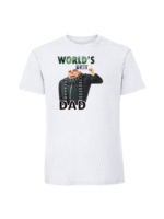 Męska koszulka  z nadrukiem – world_s best dad - obrazek 3