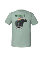 Męska koszulka  z nadrukiem – world_s best dad - obrazek 6