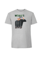 Męska koszulka  z nadrukiem – world_s best dad - obrazek 4