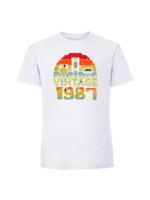 Męska koszulka  z nadrukiem –vintage rok - wielowariantowość 1987