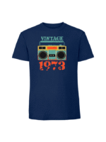 Męska koszulka  z nadrukiem –1973 VINTAGE MAGNETOFON - obrazek 4