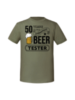 Męska koszulka  z nadrukiem –50 lat BEER TESTER - obrazek 6