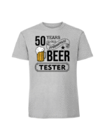 Męska koszulka  z nadrukiem –50 lat BEER TESTER - obrazek 7