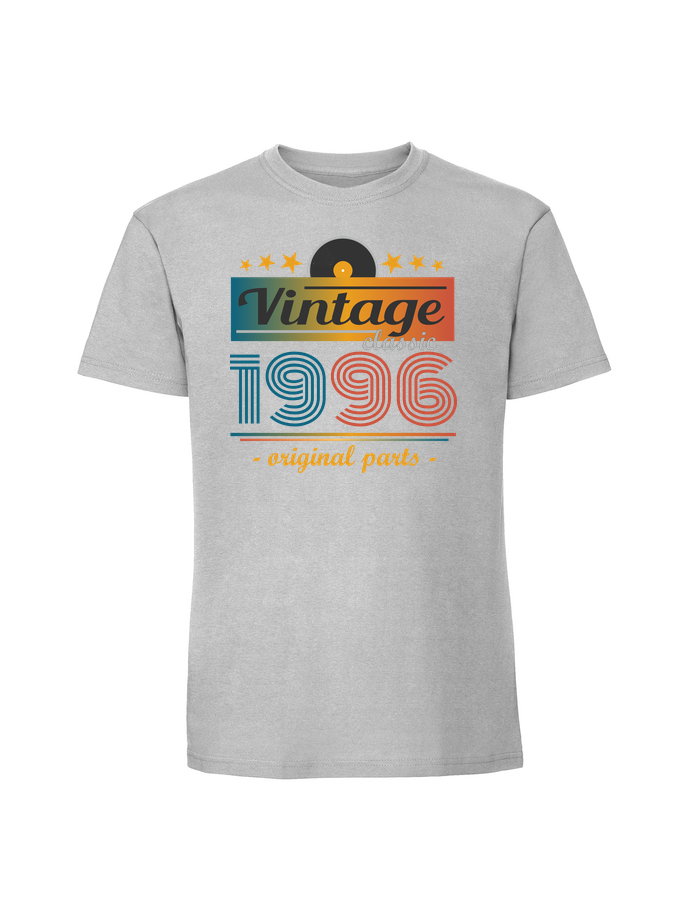 UR00043_pastelowy_szary.png Męska koszulka z nadrukiem –Vintage classic + rok 1996 v1 - obrazek 1