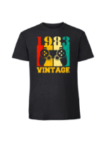 Męska koszulka  z nadrukiem –1983 VINTAGE v1 - obrazek 3