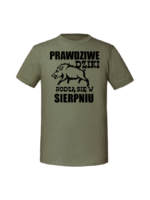 Męska koszulka  z nadrukiem –PRAWDZIWE-DZIKI SIERPIEŃ - obrazek 8