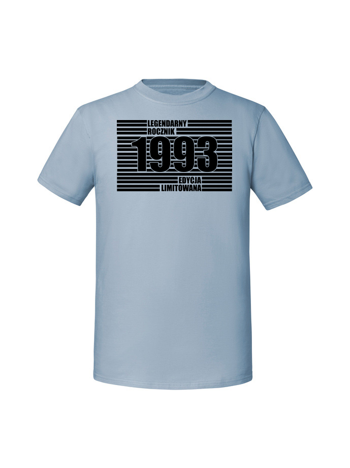 UR00086_mineralny_blekit.png Męska koszulka z nadrukiem –1993 LEGENDARNY ROCZNIK 1993 - obrazek 1