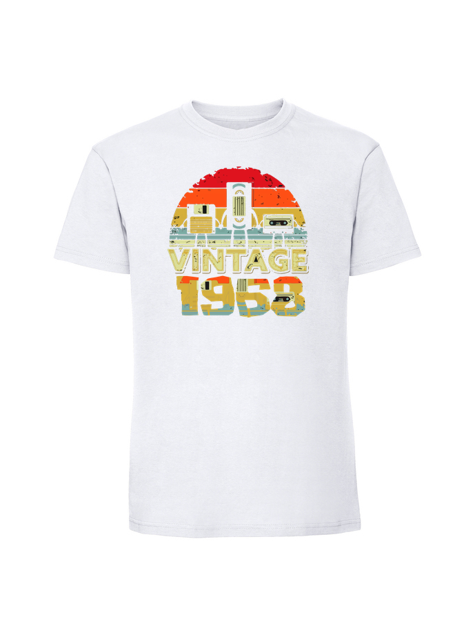UR00092_biala.png Męska koszulka z nadrukiem –vintage rok - wielowariantowość 1968 - obrazek 1