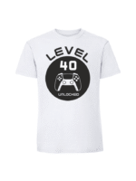 Męska koszulka  z nadrukiem – 40 LEVEL UNLOCKED v1 - obrazek 6
