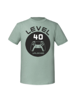 Męska koszulka  z nadrukiem – 40 LEVEL UNLOCKED v1 - obrazek 4