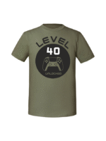 Męska koszulka z nadrukiem – 40 LEVEL UNLOCKED v1 - obrazek 3