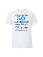 Męska koszulka  z nadrukiem – nie jestem 50 latkiem - obrazek 6
