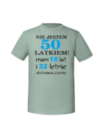 Męska koszulka  z nadrukiem – nie jestem 50 latkiem - obrazek 4