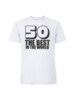 Męska koszulka  z nadrukiem – 50 The best in the world - obrazek 4