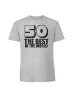 Męska koszulka  z nadrukiem – 50 The best in the world - obrazek 5