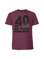 Męska koszulka  z nadrukiem – 40 LOT MI PIZŁO
