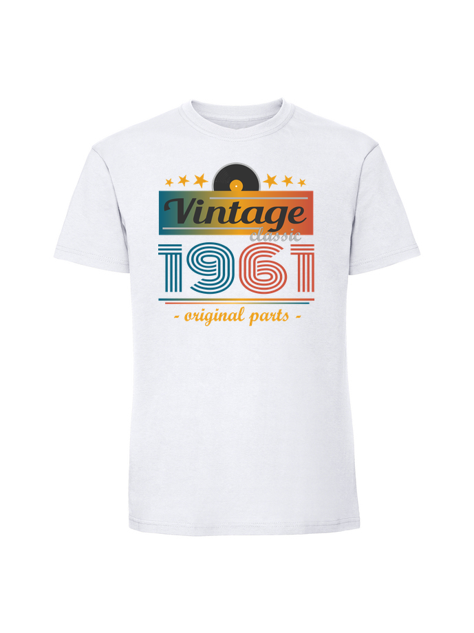 UR00164_biala.png Męska koszulka z nadrukiem – Vintage classic + rok 1961 v2 - obrazek 4