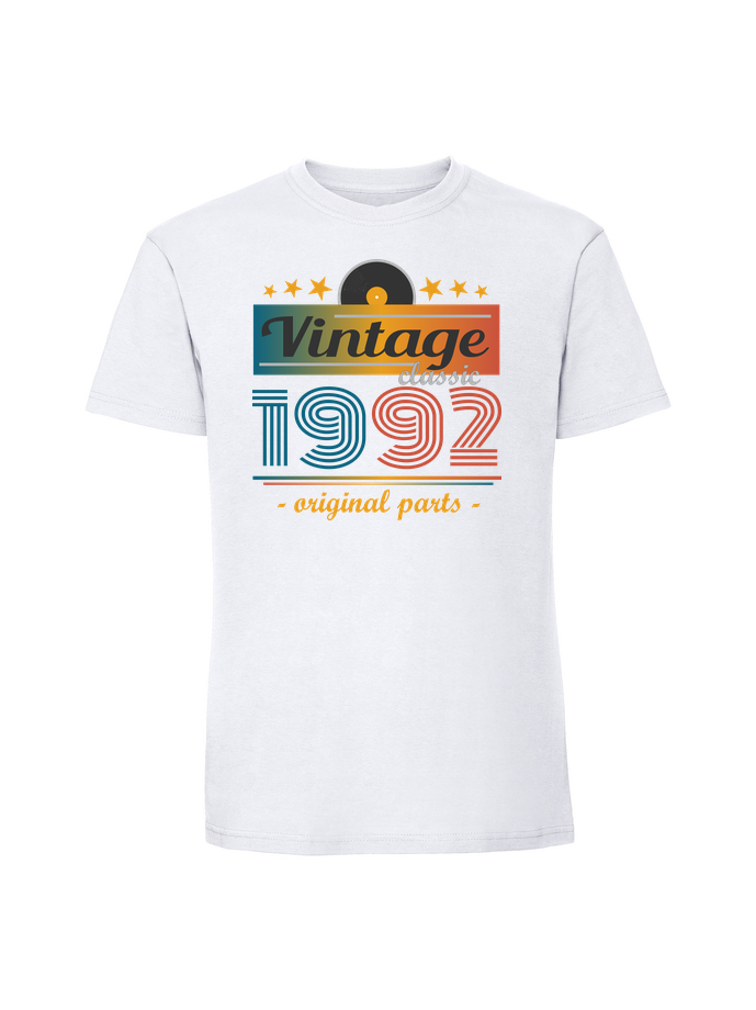 UR00170_biala.png Męska koszulka z nadrukiem – Vintage classic + rok 1992 v1 - obrazek 1