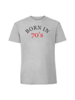 Męska koszulka  z nadrukiem – Born in 70 - obrazek 7