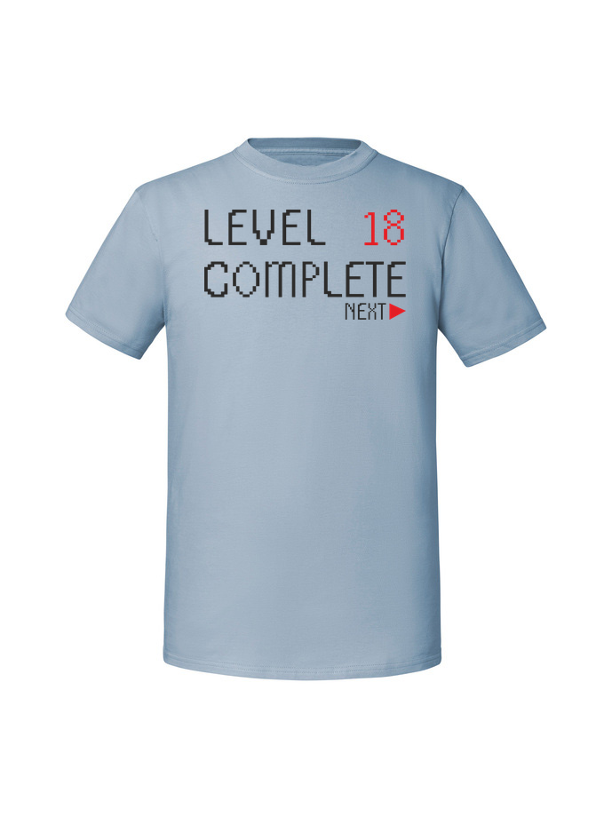 UR00187_mineralny_blekit.png Męska koszulka z nadrukiem – 18 LEVEL18 - obrazek 1