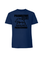 Męska koszulka  z nadrukiem – PRAWDZIWE-DZIKI PAŹDZIERNIK - obrazek 5
