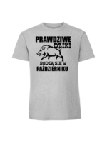 Męska koszulka  z nadrukiem – PRAWDZIWE-DZIKI PAŹDZIERNIK - obrazek 8