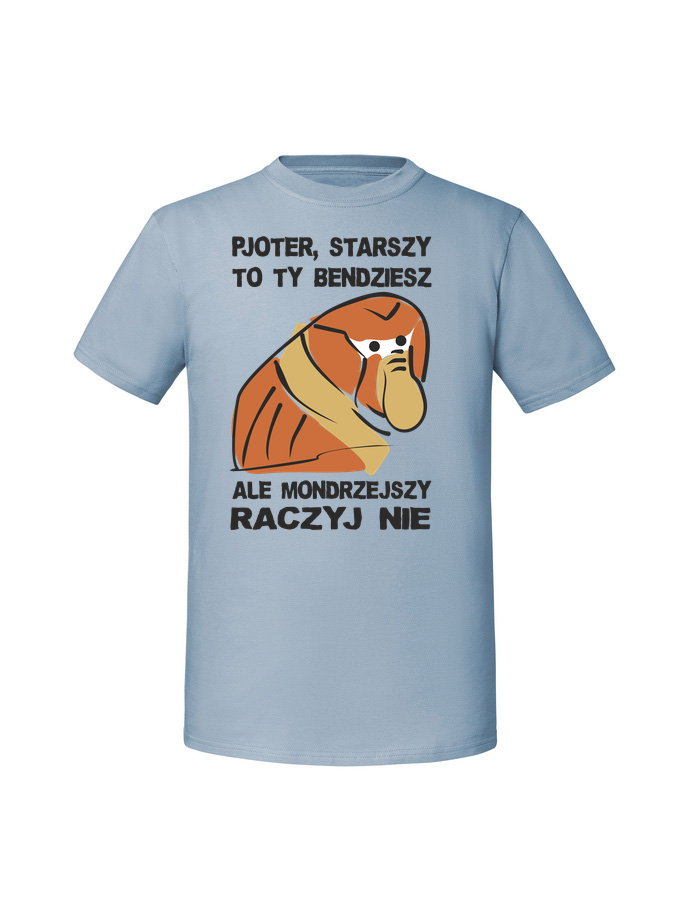 UR00217_mineralny_blekit.png Męska koszulka z nadrukiem – Pjoter starszy to Ty bendziesz - obrazek 1