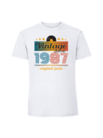 Męska koszulka  z nadrukiem – Vintage classic + rok 1987 v2 - obrazek 6