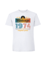 Męska koszulka  z nadrukiem – Vintage classic + rok 1974 v1