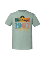 Męska koszulka  z nadrukiem – Vintage classic + rok 1987 v1 - obrazek 6
