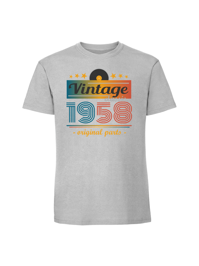 UR00269_pastelowy_szary.png Męska koszulka z nadrukiem – Vintage classic + rok 1958 v1 - obrazek 1