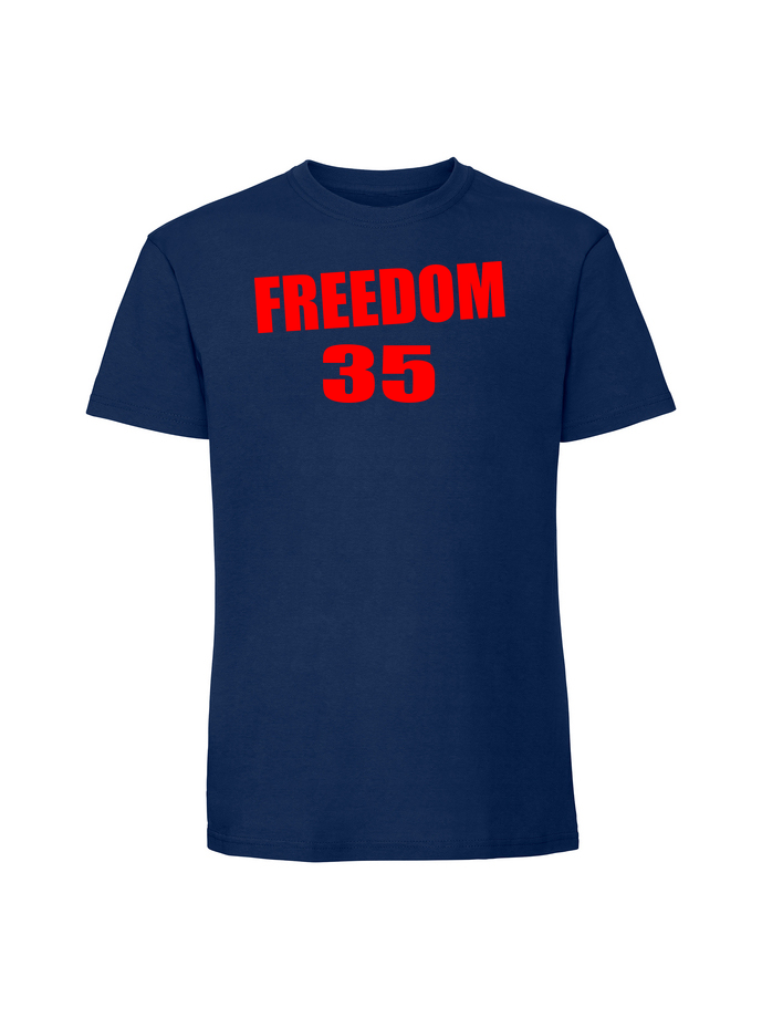 UR00285_granatowa.png Męska koszulka z nadrukiem – 35 Freedom 35 - obrazek 1