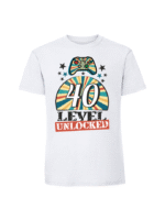 Męska koszulka  z nadrukiem – 40 Level Unlocked - obrazek 5