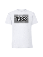 Męska koszulka  z nadrukiem – 1983 LEGENDARNY ROCZNIK 1983
