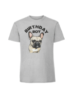 Męska koszulka  z nadrukiem – buldog francuski BIRTHDAY BOY - obrazek 6