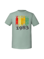 Męska koszulka  z nadrukiem – 1983 VINTAGE GITARY 1983
