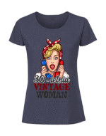 Damska koszulka  z nadrukiem – VINTAGE WOMAN + WIEK 30 - obrazek 4