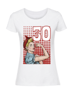 Damska koszulka  z nadrukiem – VINTAGE WOMAN 30 - obrazek 3