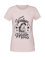 Damska koszulka  z nadrukiem – Vintage Woman 1990