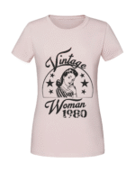 Damska koszulka  z nadrukiem – Vintage Woman 1980 - obrazek 4