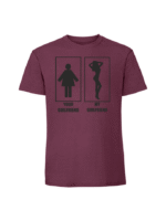 Męska koszulka  z nadrukiem –MY GIRLFRIEND YOUR GIRLFRIEND - obrazek 3